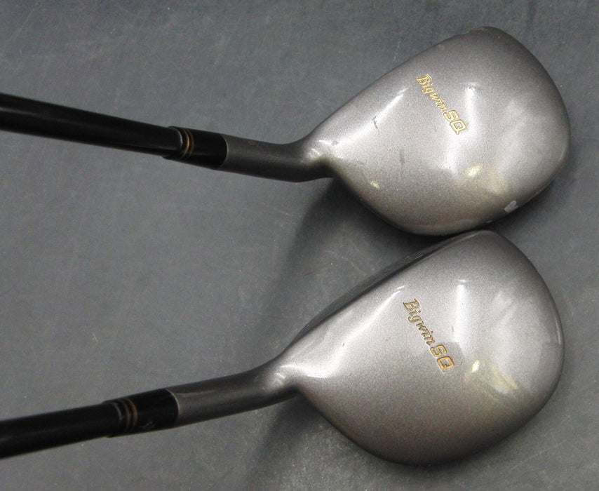 Vintage Set of 2 Maruman SQ 4 & 7 Woods Regular Graphite Shafts GP/Maruman Grips