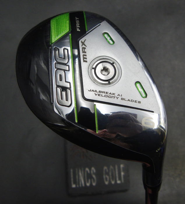 Callaway Epic Max Fast 26° 6 Hybrid Stiff Graphite Shaft Golf Pride Grip*