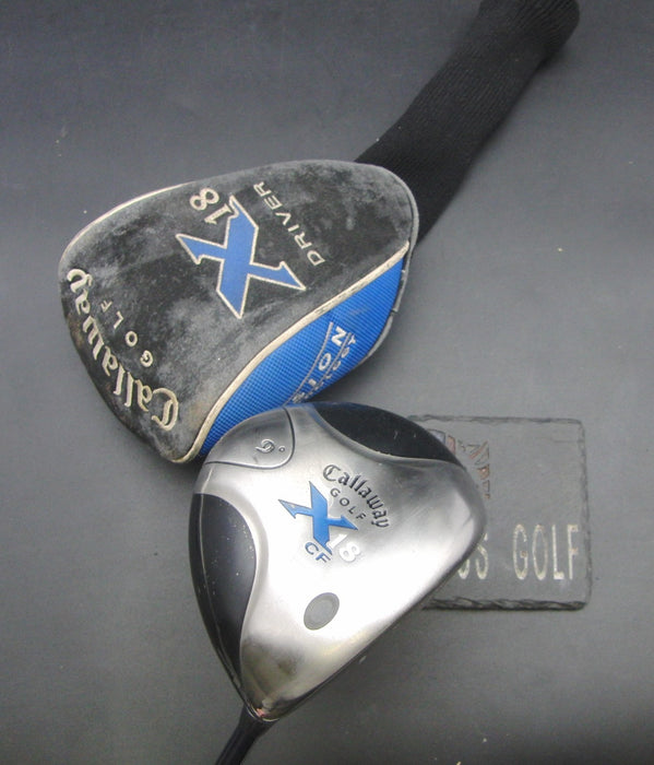 Callaway X18 CF 9° Driver Stiff Graphite Shaft Callaway Grip + Head Cover