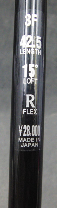 Shalop Super Stainless 15° 3 Wood Regular Graphite Shaft Black Grip