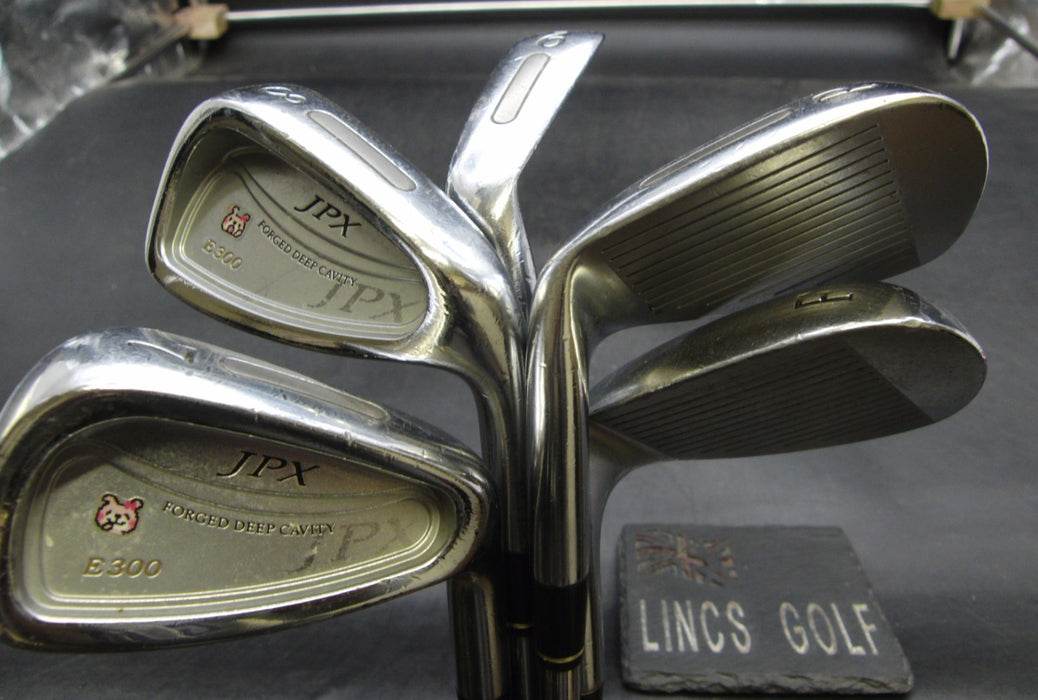 Set of 5x Mizuno JPX E300 Irons 7-PW+AW Stiff Steel Shafts GolfPride Grips*