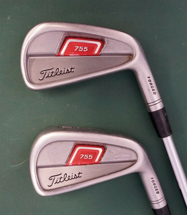 Set of 2 x Titliest 755 Forged 4 & 6 Irons Regular Steel Shaft Lamkin Grip