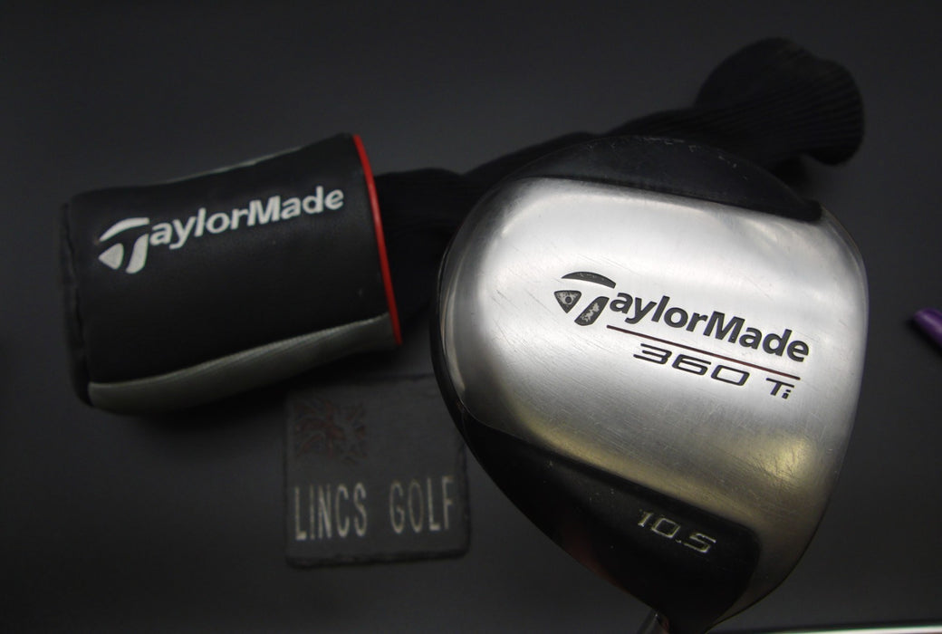 TaylorMade 360 Ti 10.5° Driver Regular Graphite Shaft EZY Grip + Head Cover