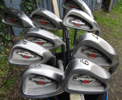 Set of Callaway Big Bertha 3-SW+ Callaway Driver+ 3 Wood+ 5 Wood +Putter*