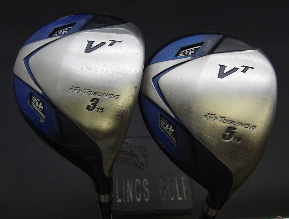 Set of 2 TOBUNDA VT 3+5 Woods Regular Graphite Shafts Tobunda Grips