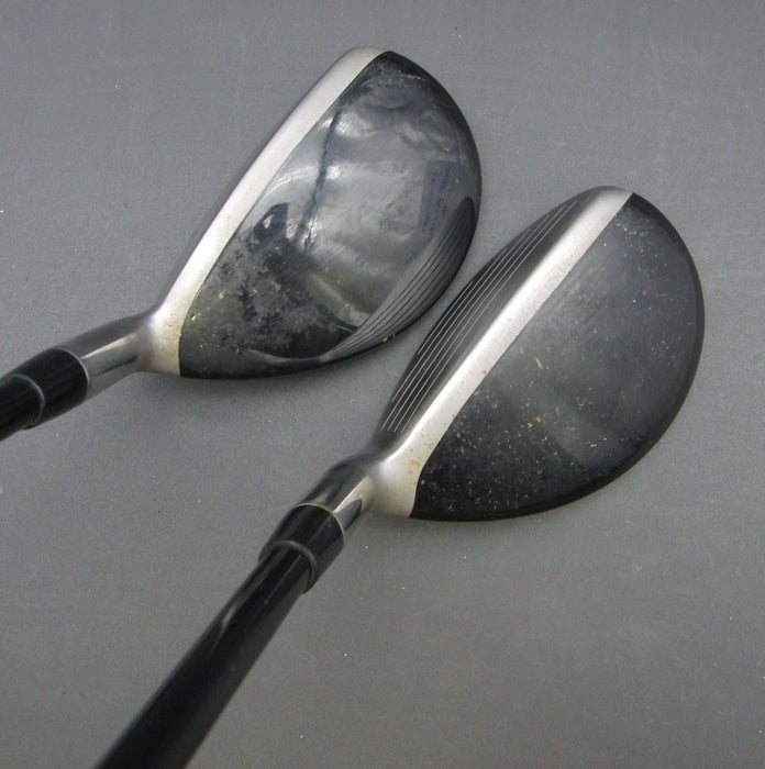 Set of 2 Callaway Razr X 3 + 4 Hybrids Uniflex Graphite Shafts Callaway Grips*