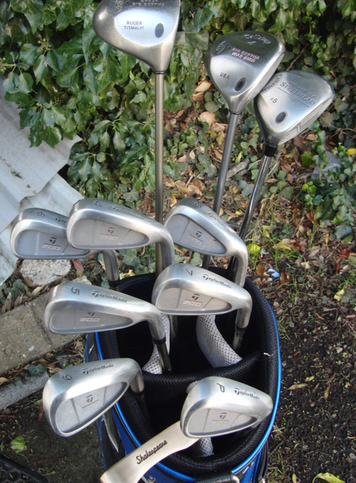 Set of TaylorMade 200 4-PW+ Callaway Driver+ 4 Wood+ 5 Wood+ Putter*