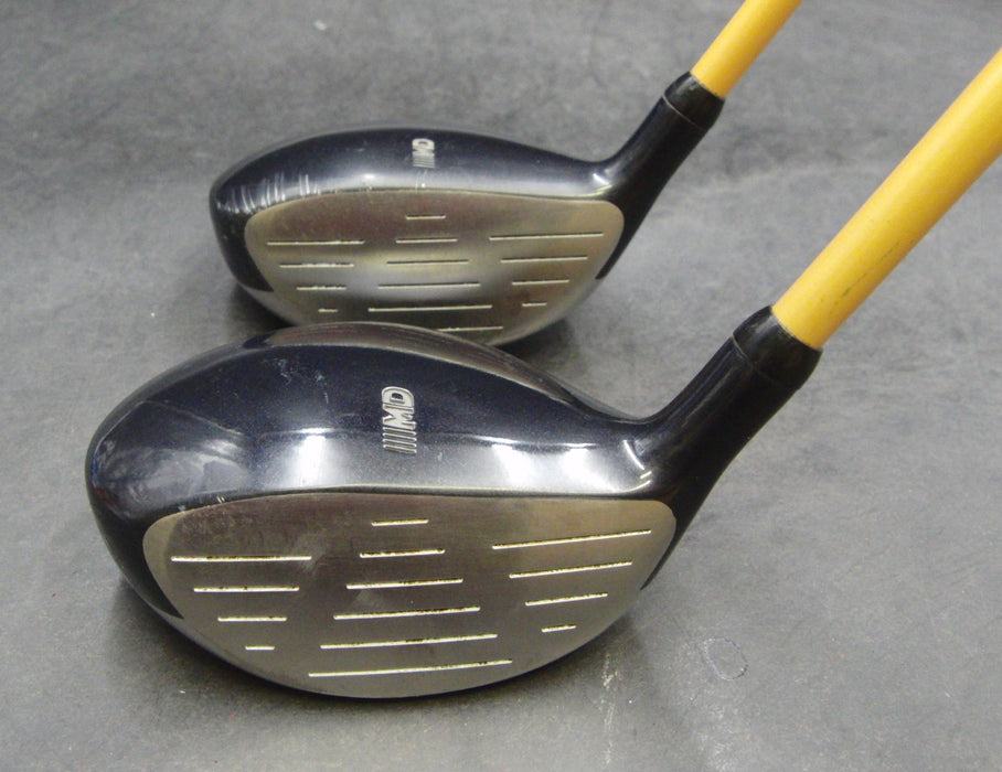 Set of 2 MD Golf Super Strong 3+5 Woods Stiff Graphite Shafts Lamkin Grips