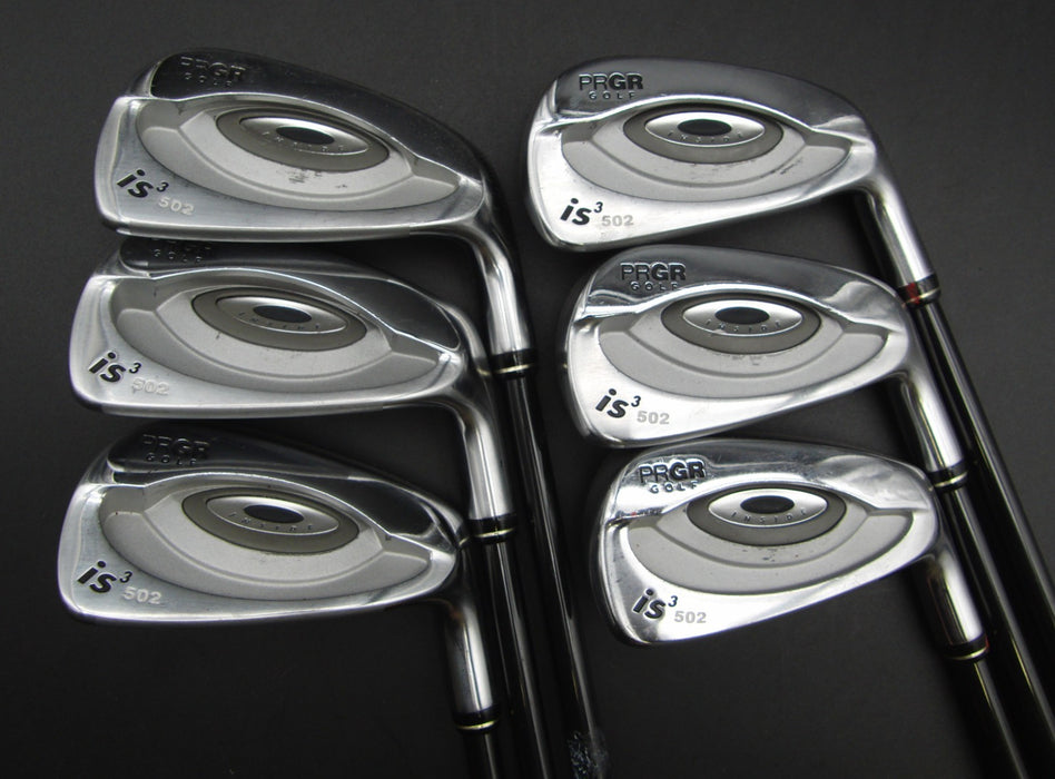 Set of 6x PRGR iS3 502 Irons 5-PW Regular Graphite Shafts PRGR Grips*