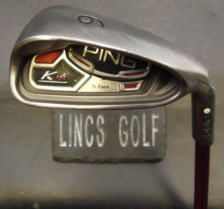 Ping K15 Ti Face White Dot 6 Iron Regular Graphite Shaft Ping Grip