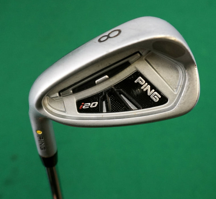 Left Handed Ping i20 Yellow Dot 8 Iron Ping CFS Regular Steel Shaft Ping Grip