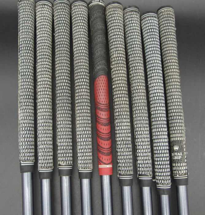 Set of 9x Callaway Hawk Eye Irons 3-SW Regular Graphite Shafts Mixed Grips*