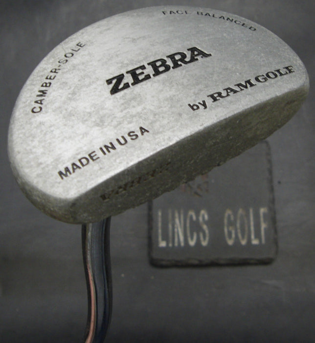 Zebra Camber Sole Face Balanced Putter Steel Shaft 89cm Length Zebra Grip