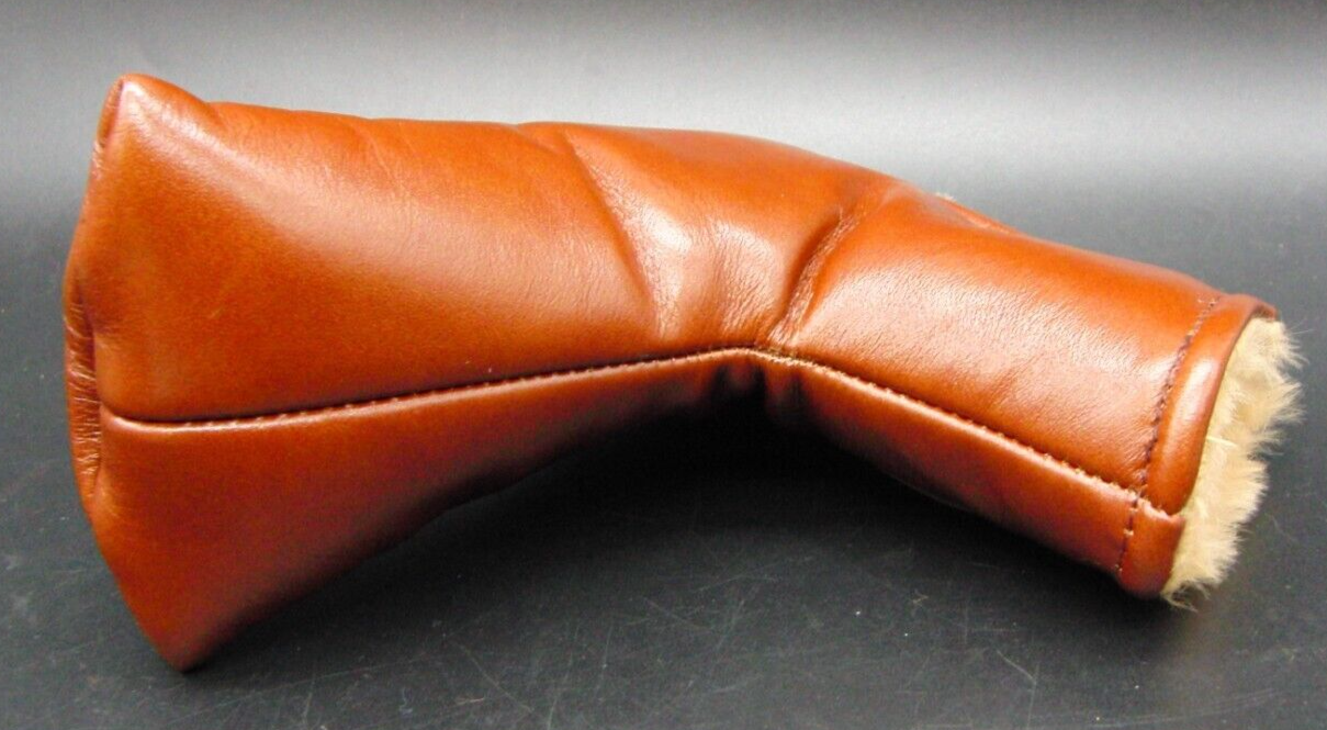 Luxury PSYKO GOLF Embroidered Genuine Leather Putter Head Cover