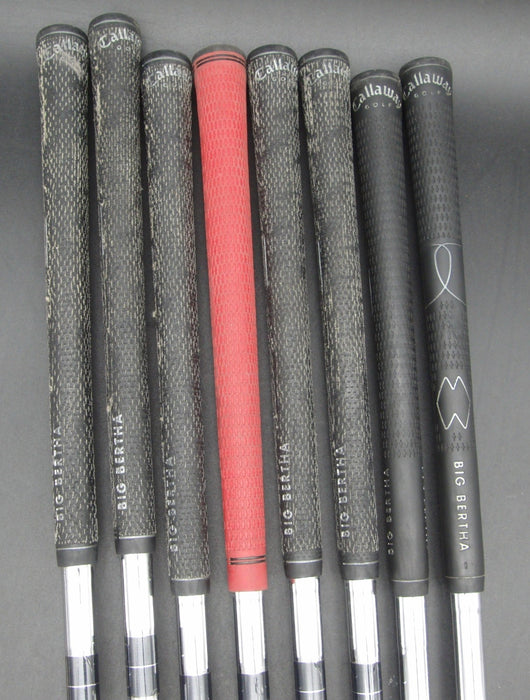 Set of 8x Callaway Big Bertha 2002 Irons 4-PW Regular Steel Shafts*