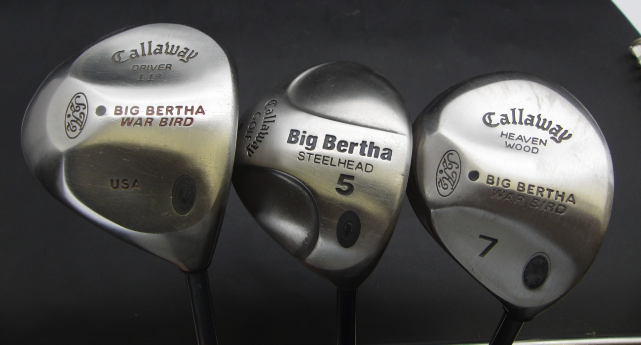 Set Of Callaway Hawk Eye VFT 5-SW+AW Irons + Driver+ 5 Wood + 7 Wood + Putter