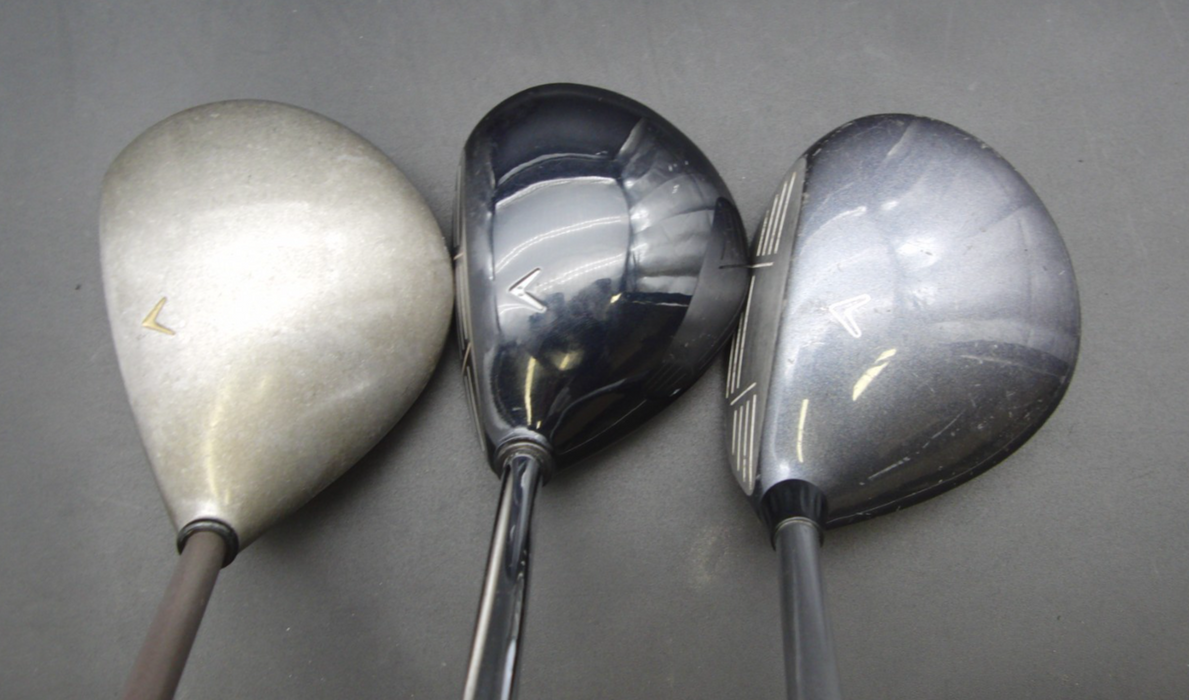 Set of Callaway SteelHead X-14 4-PW + Callaway Steel Head 3/5 Wood +Lynx Putter*