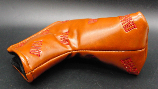 Luxury PSYKO GOLF Embroidered Genuine Leather Putter Head Cover