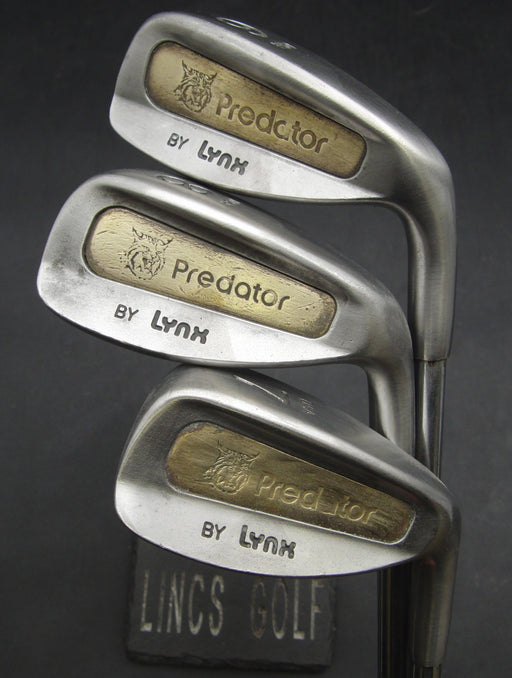 Set of 3x Lynx Predator 6+7&8 Irons Regular Steel Shafts PGM Grips