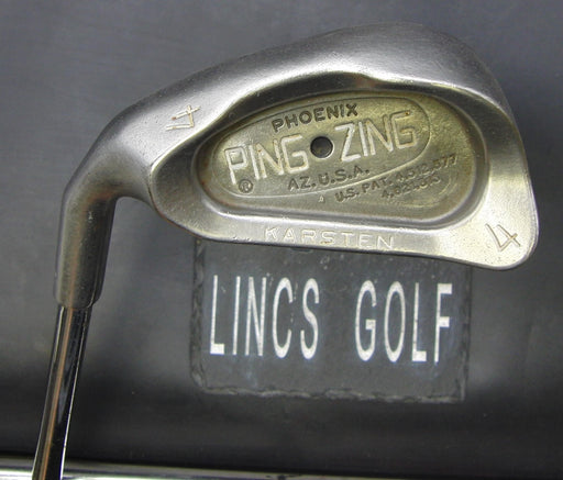 Left-Handed Ping Zing Black Dot 4 Iron Senior Steel Shaft Ping Grip