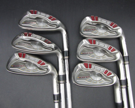Set of 6x TaylorMade Burner Japanese Model 6-SW Irons Stiff Steel Shafts