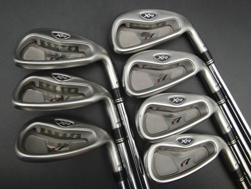 Set of 7x TaylorMade r7 rac XR Irons 5-9+SW+AW Regular Steel Shafts T/M Grips*