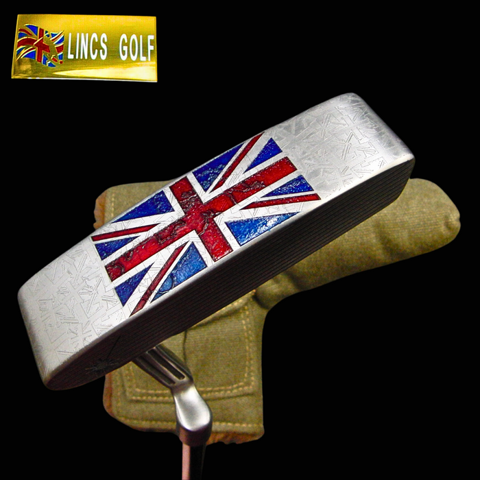 Custom Milled Great Britain Themed Strokers Putter 90cm Steel Shaft PSYKO Grip