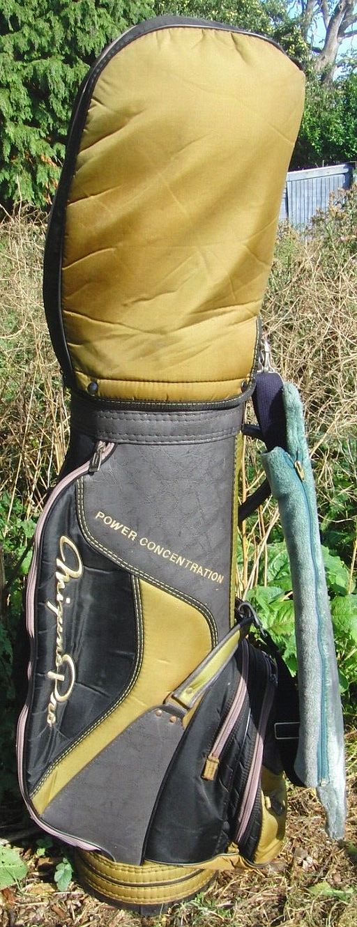 Vintage 6 Division Mizuno Pro Power Concentration Cart Trolley Golf Clubs Bag