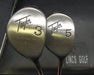 Set of 2 TaylorMade Metalwood 17° 3 + 23° 5 Wood Stiff Steel Shafts