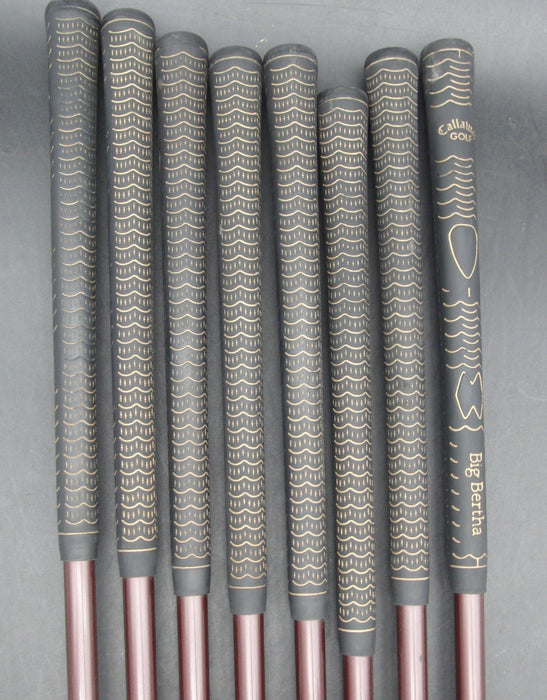 Set of 8x Callaway Big Bertha Gold 5-SW+AW Irons Regular Graphite Shafts