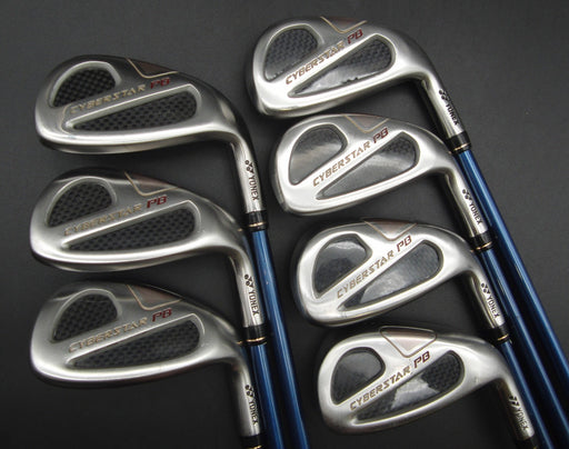 Set of 7x Yonex Cyberstar PB Irons 5-10+PW Regular Graphite Shafts Yonex Grips*