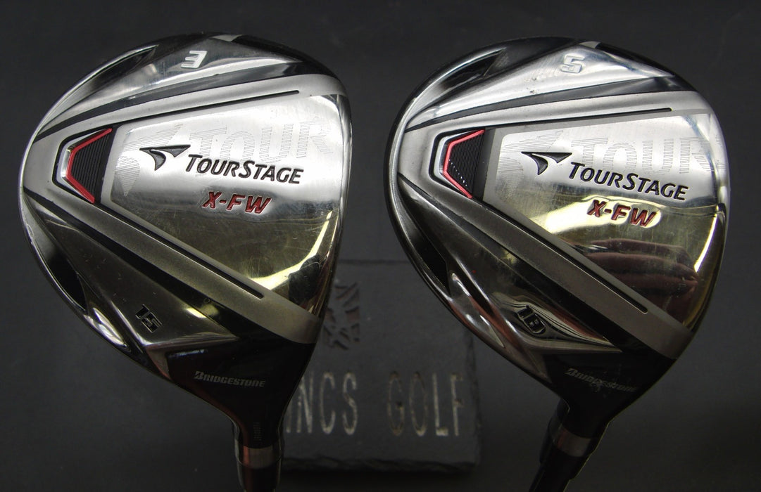 Set of 2 Bridgestone TourStage X-FW 3+5 Woods Stiff Graphite Shafts