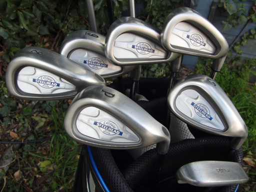 Set of Callaway Steelhead X14 6-SW+Callaway E.R.C Driver+4 Wood+ 7 Wood +Putter*
