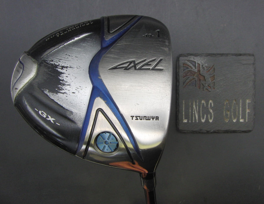 Axel Tsuruya Dual Impact Tech 10° Driver Stiff Graphite Shaft Golf Pride Grip