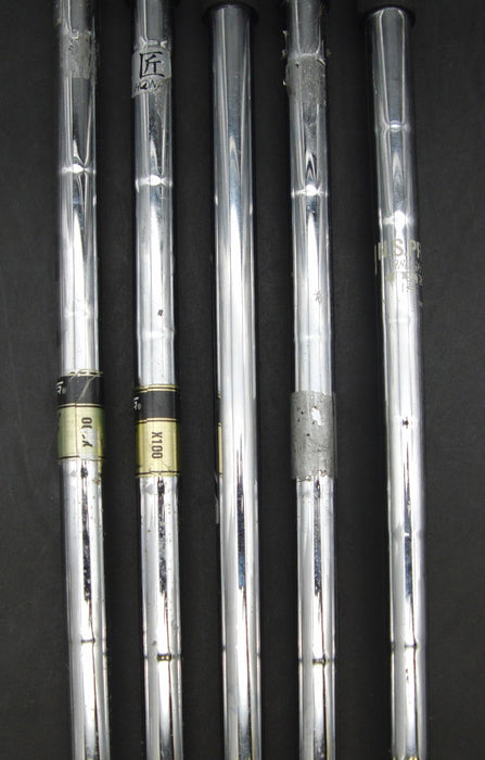 Set of 5x Mizuno MX-23 GF Forged 4-8 Irons Extra Stiff Steel Shafts Mixed Grips