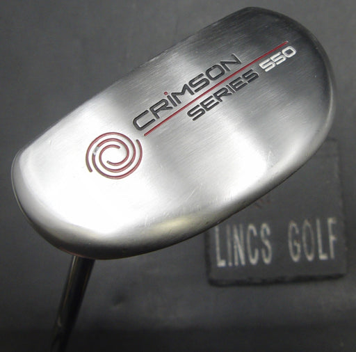 Left-Handed Odyssey Crimson Series 550 Putter Steel Shaft 87cm Length