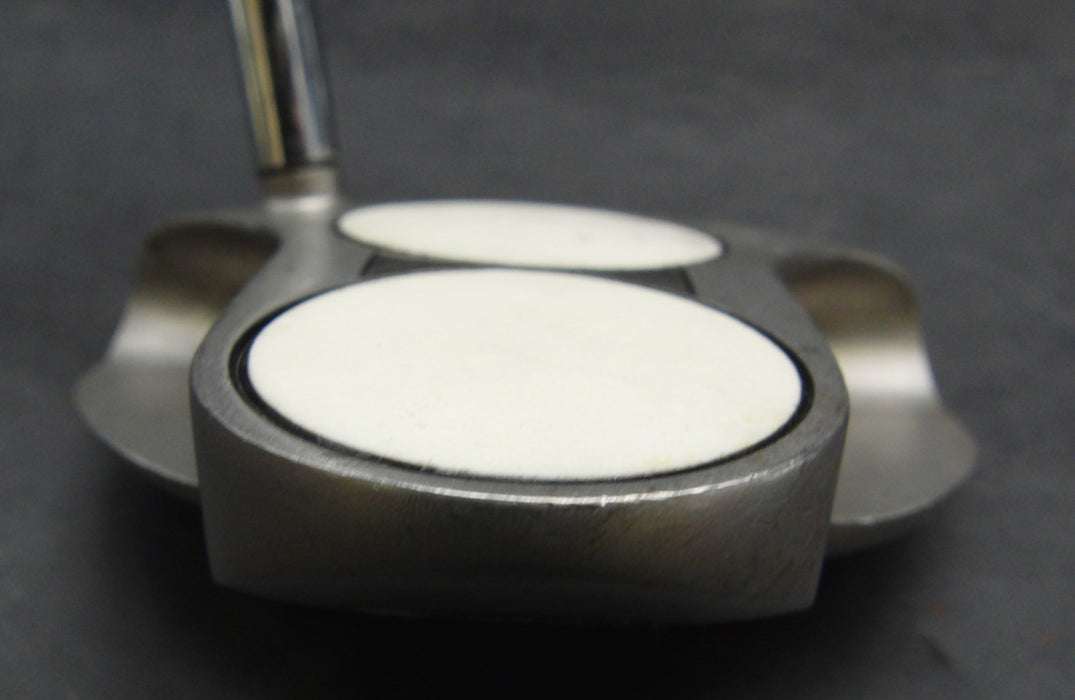 Odyssey White Steel 2-Ball Putter Steel Shaft 82cm Length Psyko Grip*