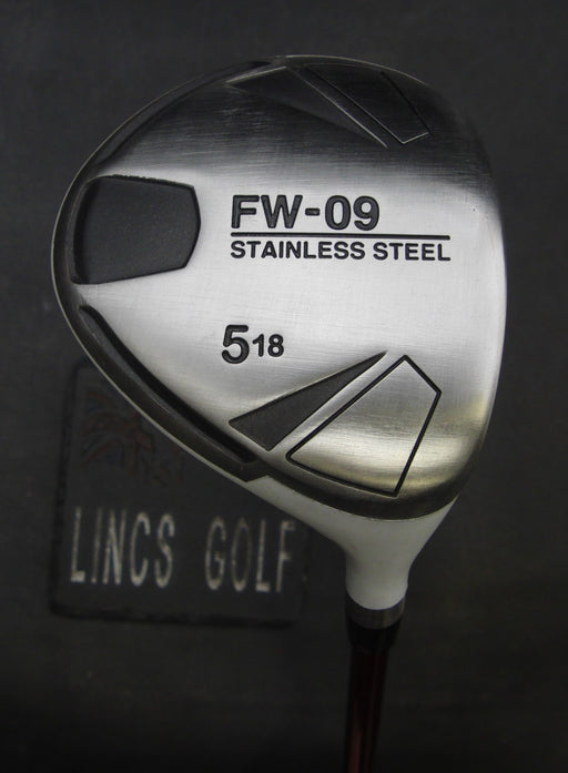 FW-09 Stainless Steel 18° 5 Wood Regular Graphite Shaft Chaucer Grip