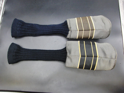 Set of 2 Tsuruya Golden Prix Driver & 3 Wood Head Covers
