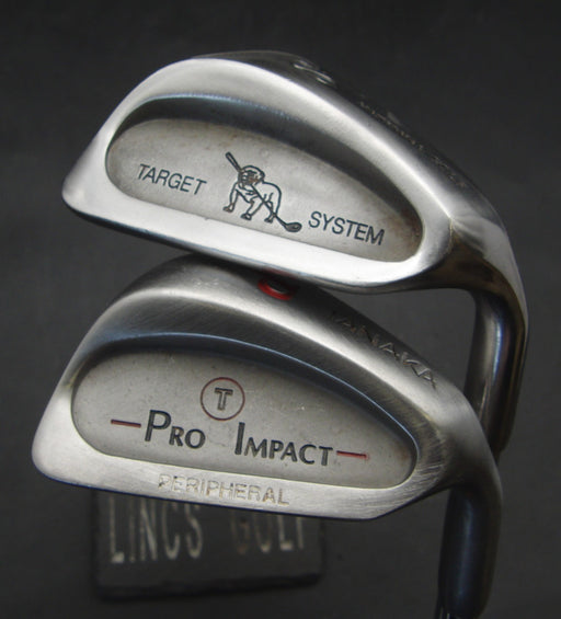 Set of 2 Tanaka Pro Impact & Target System Sand + Pitching Wedges Rite Grips