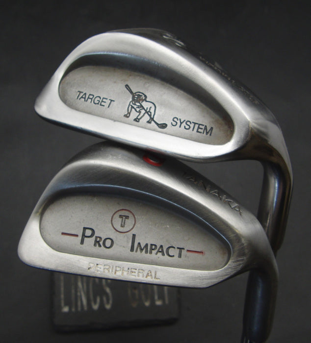 Set of 2 Tanaka Pro Impact & Target System Sand + Pitching Wedges Rite Grips