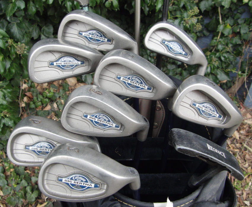 Set of Callaway Big Bertha X12 4-SW+ Callaway Driver+ 3 Wood+ 7 Wood + Putter*