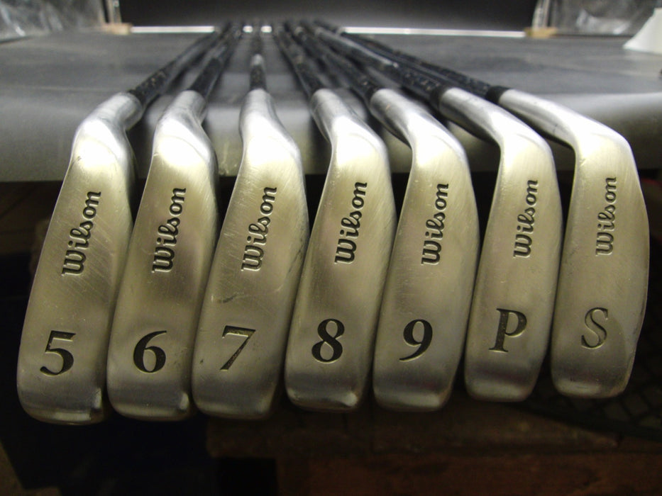 Set of 7x Wilson Ultra IS Irons 5-SW Stiff Steel Shafts Wilson Grips*