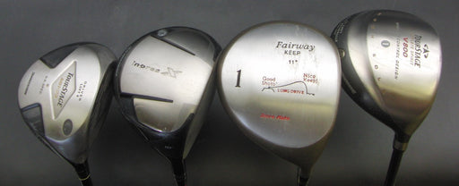 Set of 4x Multi Brands 9° Driver + 10° Driver Stiff Graphite & 11° Driver