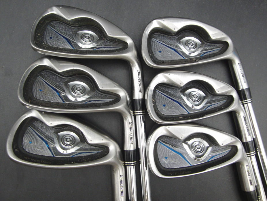 Set of 6x Bridgestone TourStage ViQ Irons 5-PW Stiff Steel Shafts Nexgen Grips*