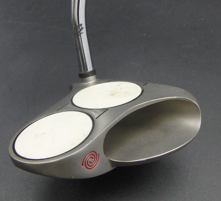 Odyssey White Steel 2-Ball Putter Steel Shaft 99cm Length White Grip*