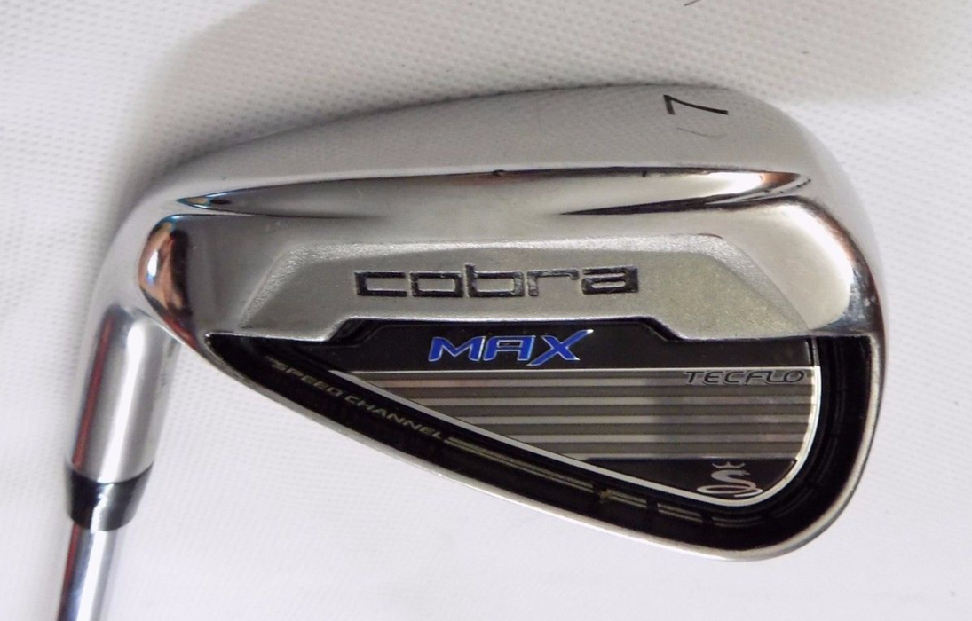Left Handed Cobra Max Tecflo 7 Iron Stiff Flex Steel Shaft Cobra Grip