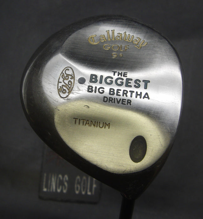 Callaway The Biggest Bertha 9° Driver Stiff Graphite Shaft Callaway Grip