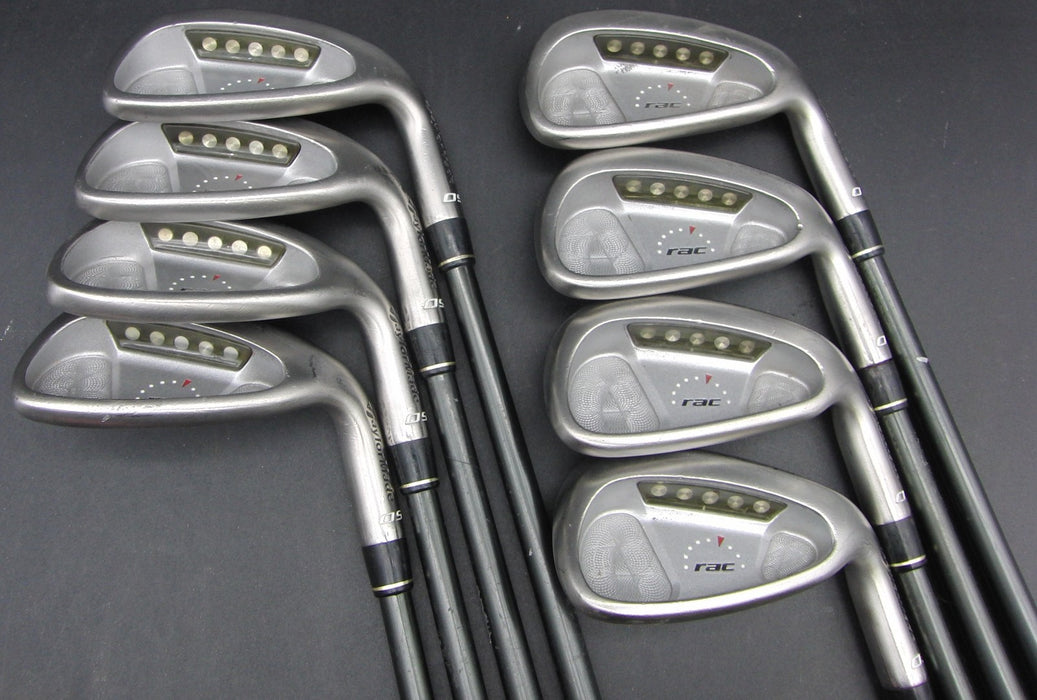 Set of 8x TaylorMade Rac OS 5-SW + AW Irons Regular Graphite Shafts