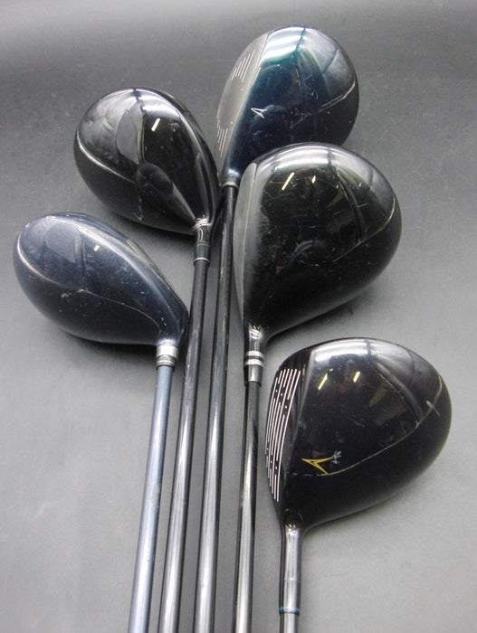 Set of 5x Multi Brands Drivers Regular & Stiff Graphite Shafts Black Grips